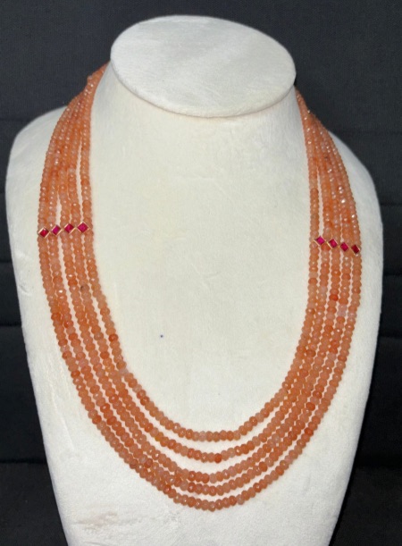 Orange beads Mala