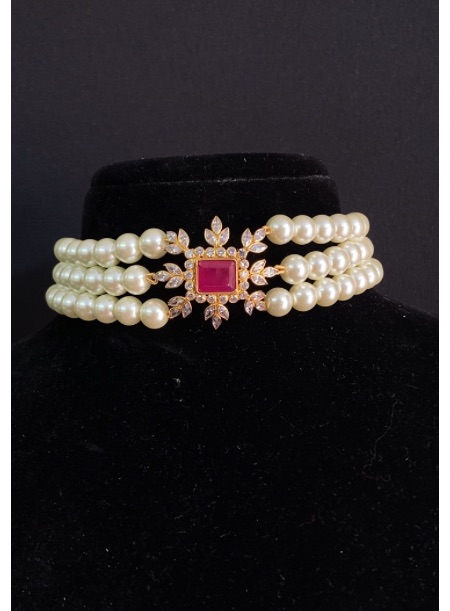 14kt pearl choker