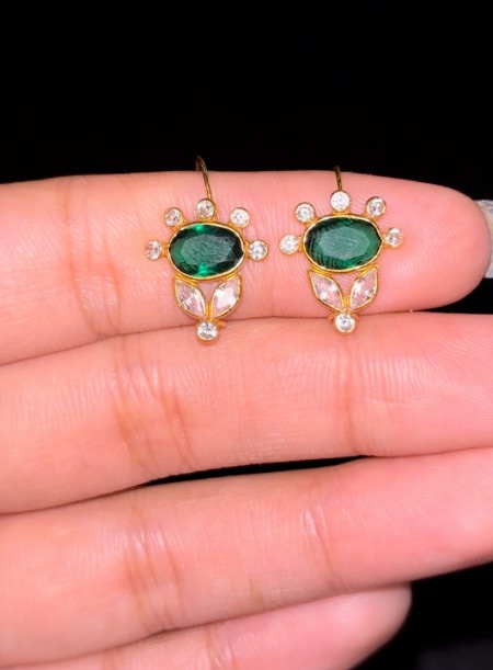 Green flora Earring