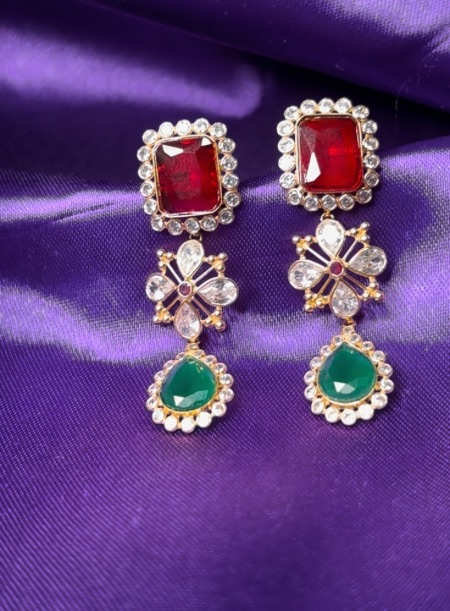 Ruby Stone  Earring