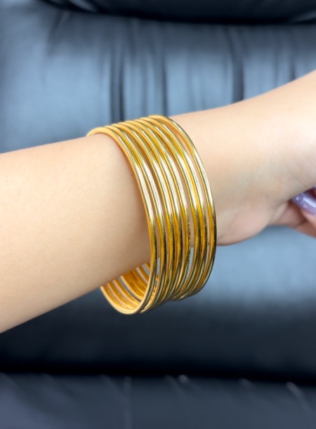 22kt gold foiling bangle