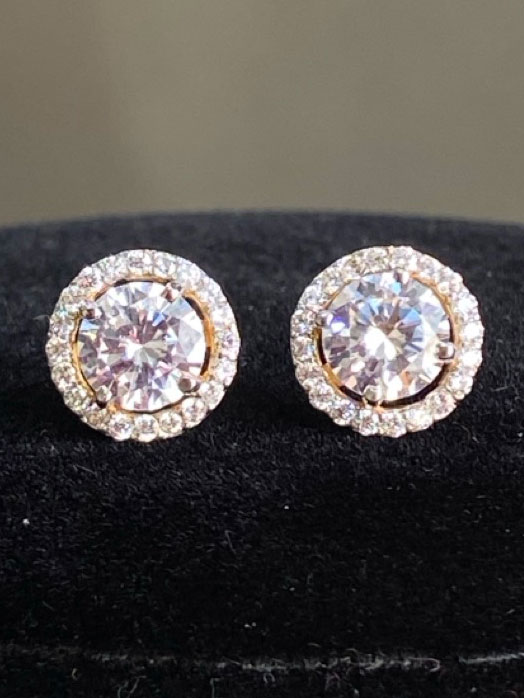 14KT Swarovski Studs: Party Glamour | Atharv Jewels