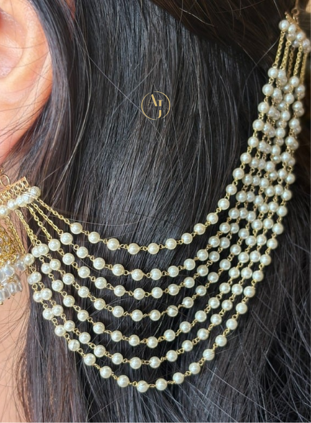 Multi Layer Pearl Ear Chains