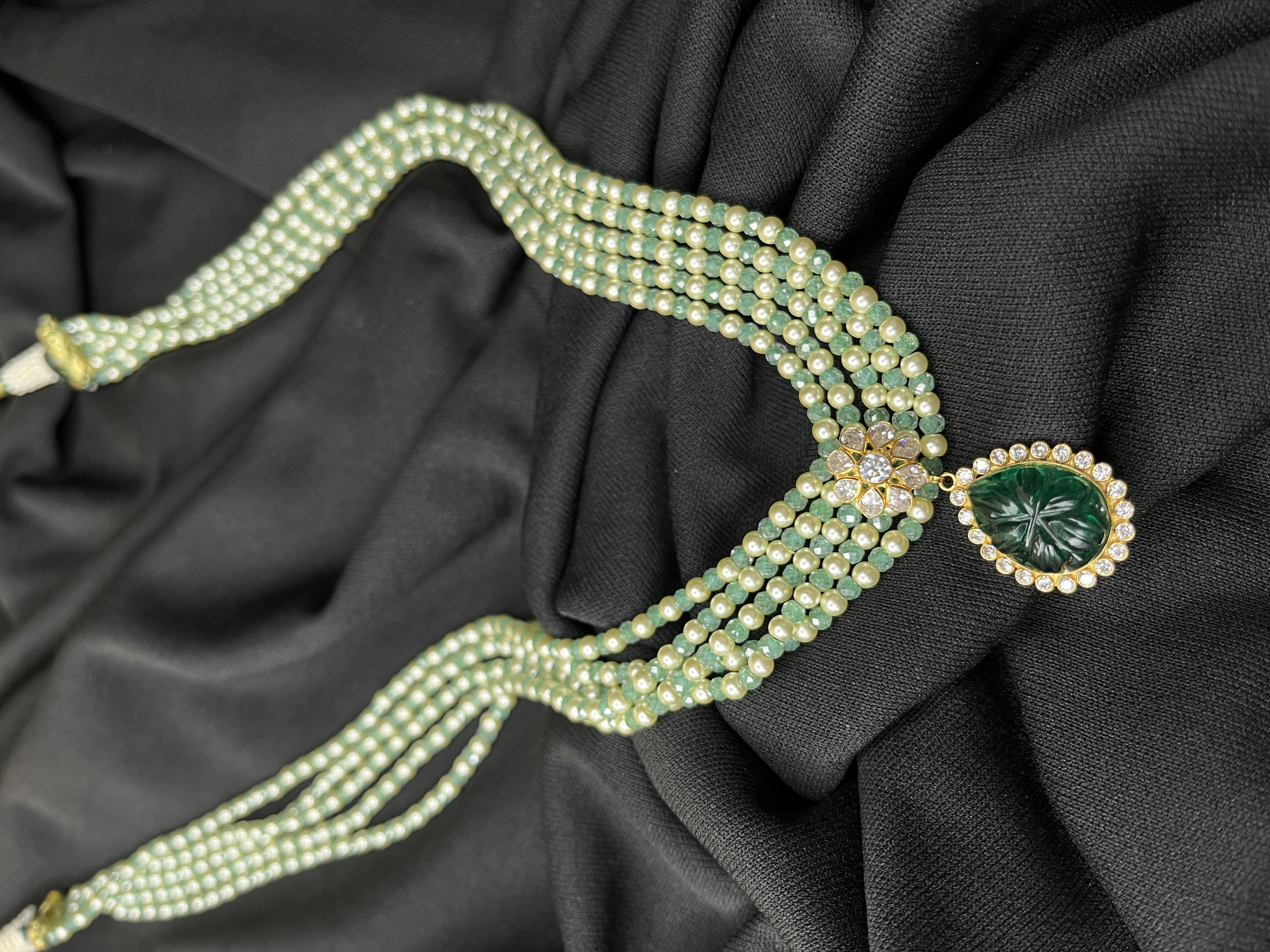 Green Mala Necklace