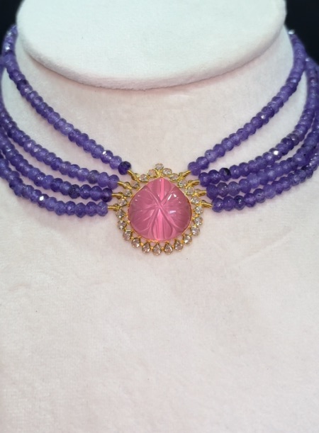 Lavender choker