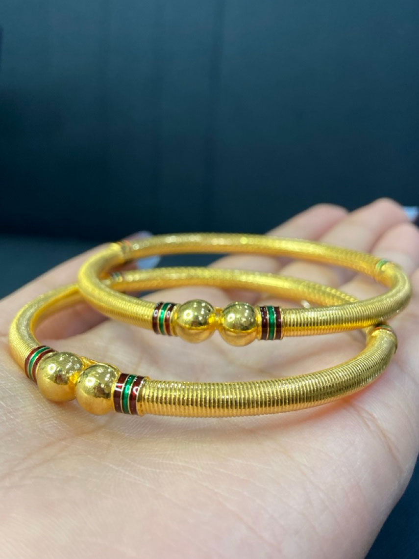 22kt wax filled adjustable adult bangles | Atharv Jewels