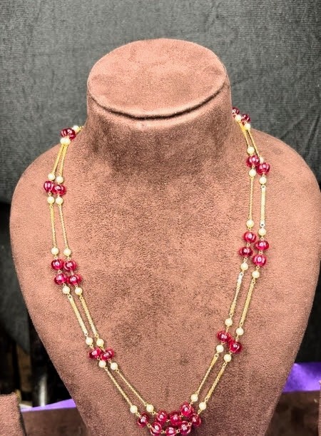 Two line pink chain