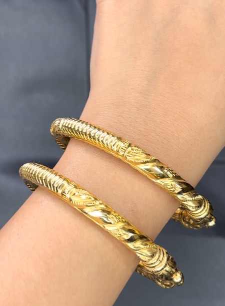 22kt wax filled bangles