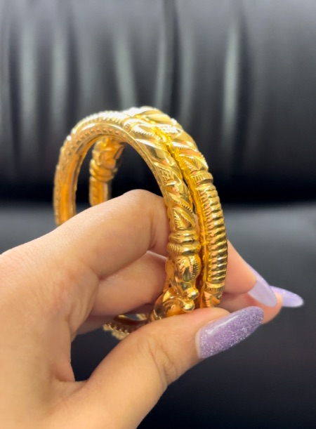 22kt wax filled bangles