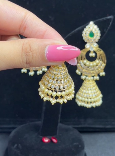 14kt detachable jhumka Earring