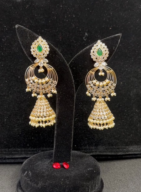 14kt detachable jhumka Earring  With changeables