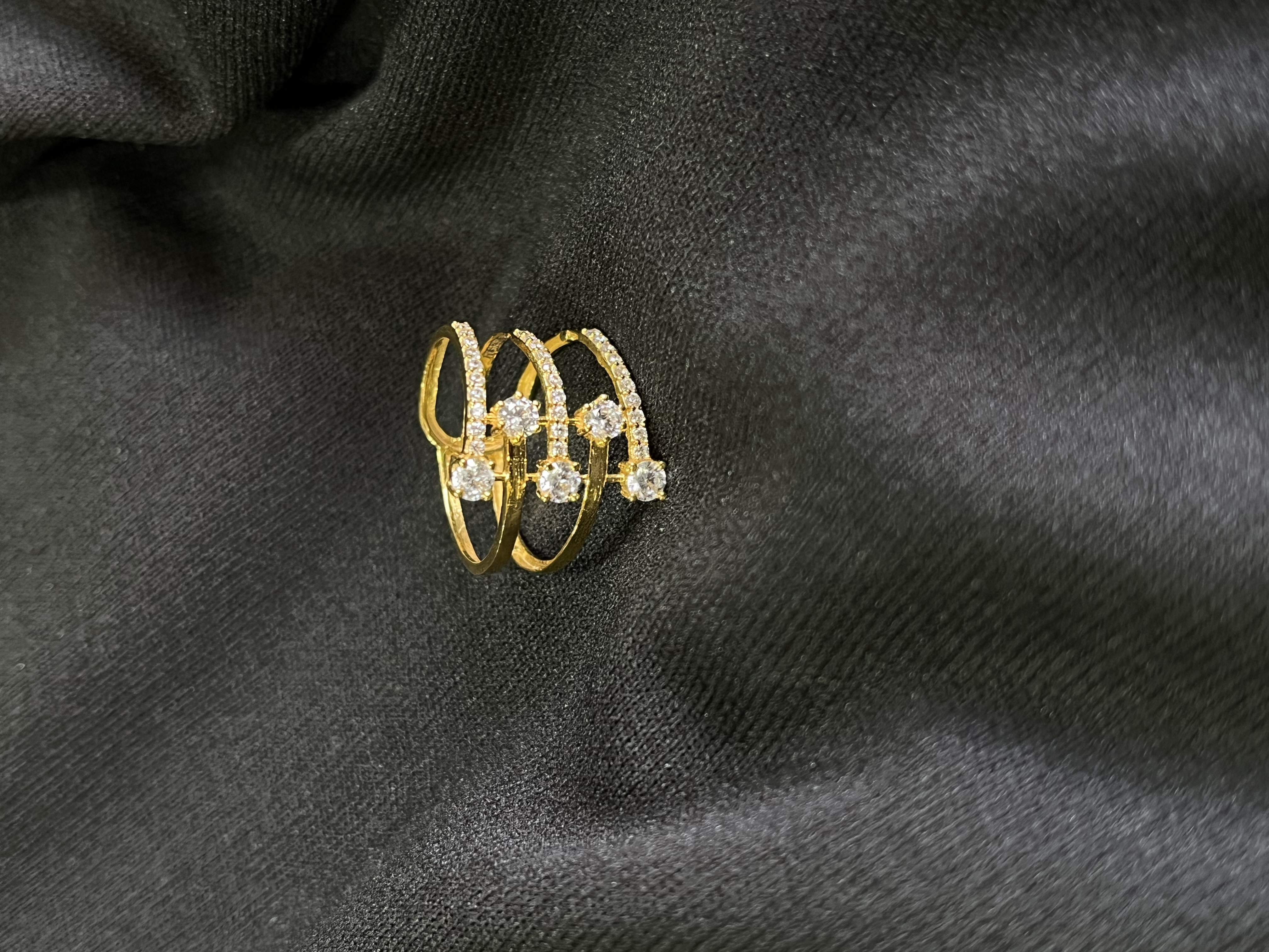 Swarovski Spiral Ring