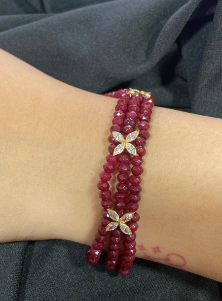Red beads bracelet